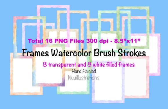 Download Colorful Watercolor Frame Borders - Watercolor frame border Collection