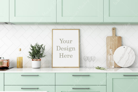 Download Frame Mockup, Kitchen Mockup - 810 - Premium Resources