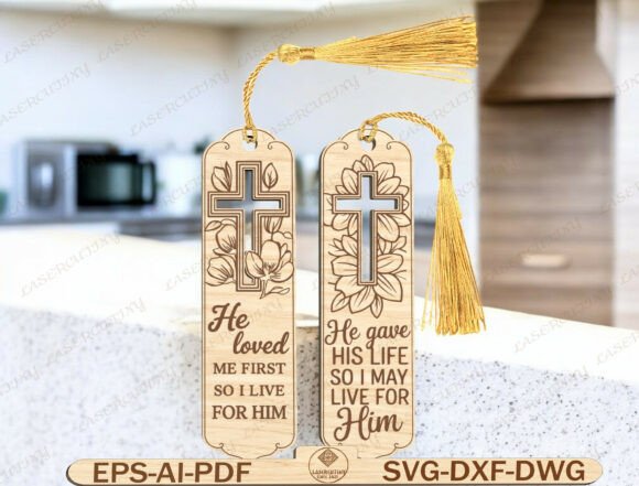 Download Christian Wooden Bookmark Laser Cut File - Laser cut file Collection