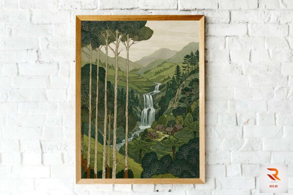 Download Tall Trees over Rolling Hills Wall Art - Rolling hills Collection