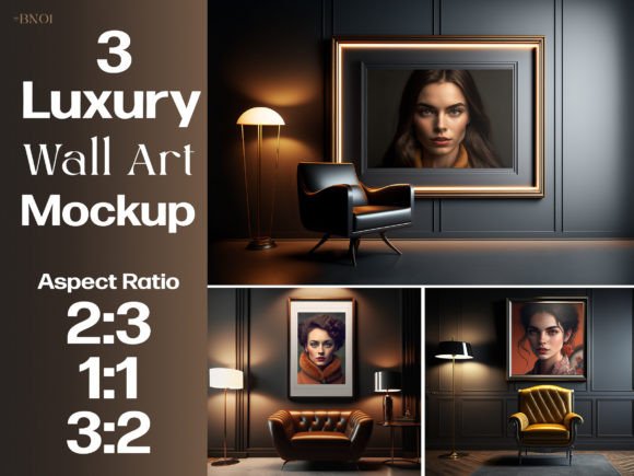 Download Luxury Frame Mockup Bundle. Modern Frame - Premium Resources