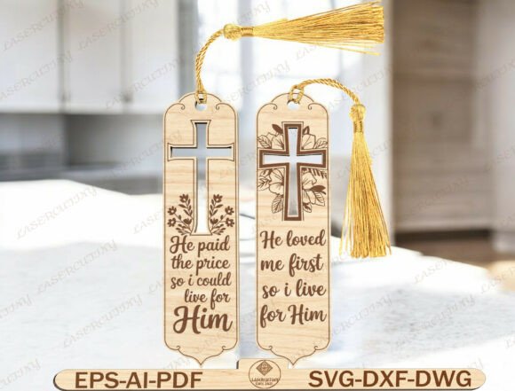 Download Christian Wooden Bookmark Laser Cut File - Laser cut file Collection